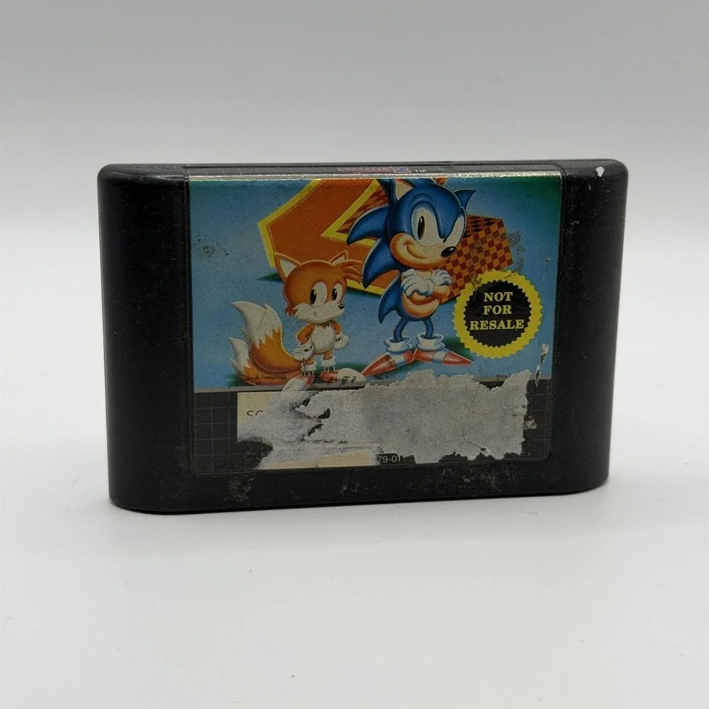 Sonic The Hedgehog 2 Sega Genesis Game E SEGA NTSC-U/C 1992 Not For Resale Cart